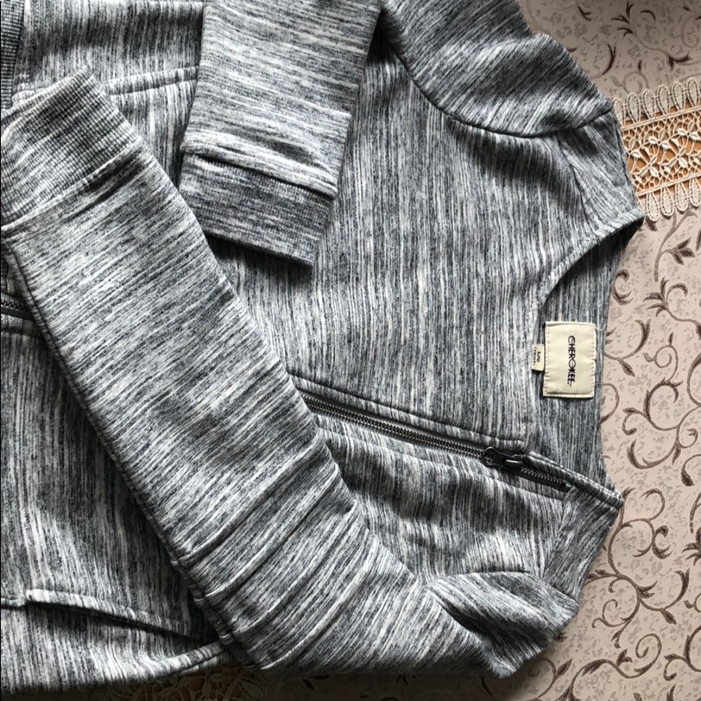 Gray kids cardigan